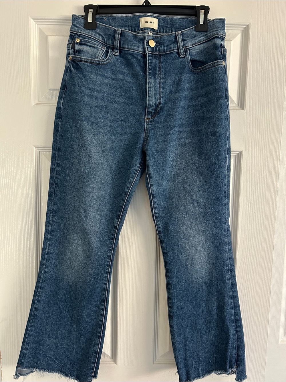 DL1961 Jeans Womens 29 Light Wash High Rise Cropped Flare Denim